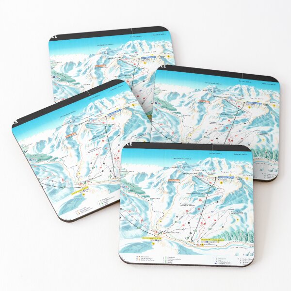 Item preview, St. Moritz Diavolezza Ski Area Map with Piste Names designed and sold by fungus50.