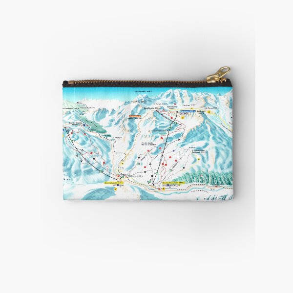 Item preview, St. Moritz Diavolezza Ski Area Map with Piste Names designed and sold by fungus50.