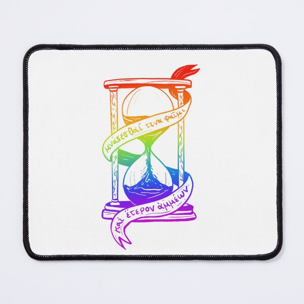Item preview, Ancient Greek Sappho Quote: Someone Will Remember Us (vibrant rainbow hourglass) designed and sold by TheDoodlemancer.