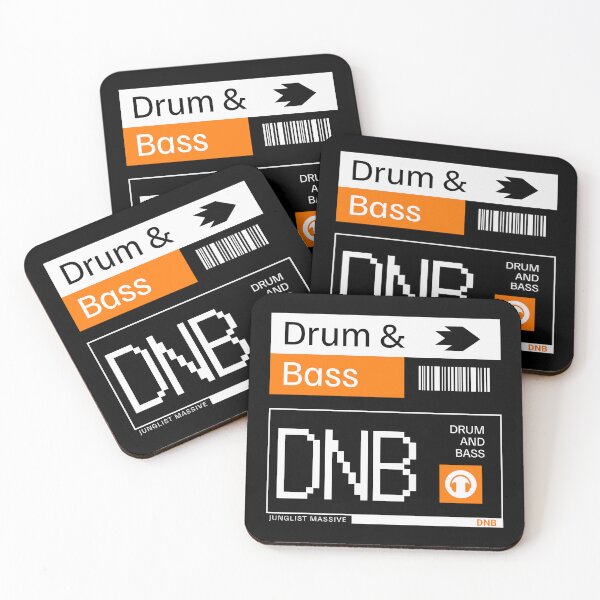 Item preview, DRUM AND BASS  - DNB Ticket Steez (white/orange)  designed and sold by Discothreadz.