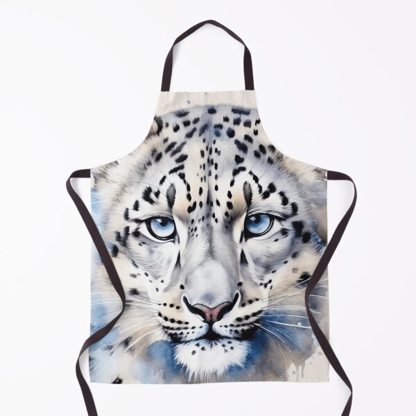 Item preview, Beautiful Snow Leopard  Watercolor Animals Painting Gift designed and sold by InkyGenies.