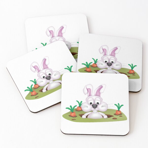 Item preview, Rabbit in a carrot patch designed and sold by roundowl.