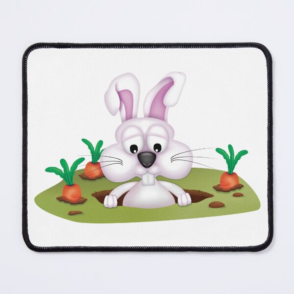 Item preview, Rabbit in a carrot patch designed and sold by roundowl.