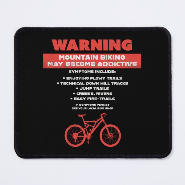 Item preview, Warning Mountain Biking designed and sold by John MacPherson Allan.