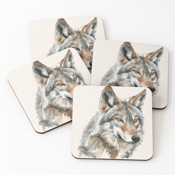 Item preview, Beautiful Wild Wolf  Watercolor Animals Nature Painting Gift designed and sold by InkyGenies.