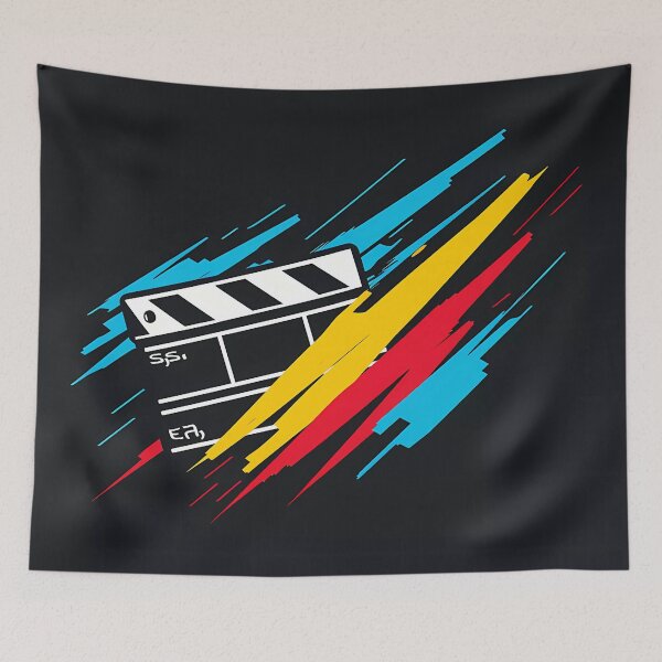 Item preview, “Clap of Cinema: The Iconic Centerpiece” designed and sold by Art-Vortex-fr.