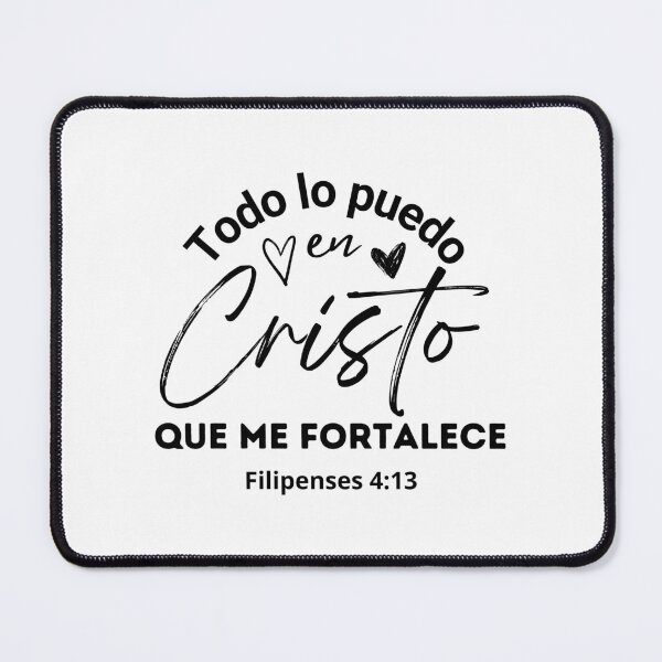 Item preview, Christ strengthens me bible verses spanish christian quotes designed and sold by TerraSanta.
