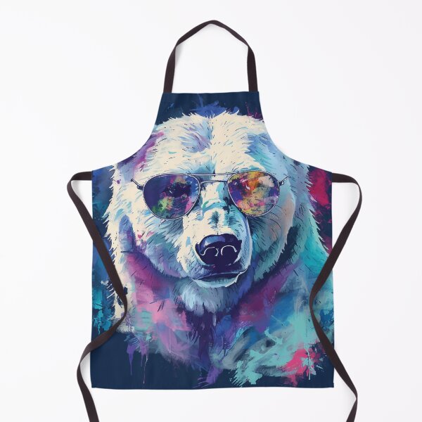 Item preview, Colorful/Colorful polar bear with sunglasses 01 designed and sold by Batch-C91.