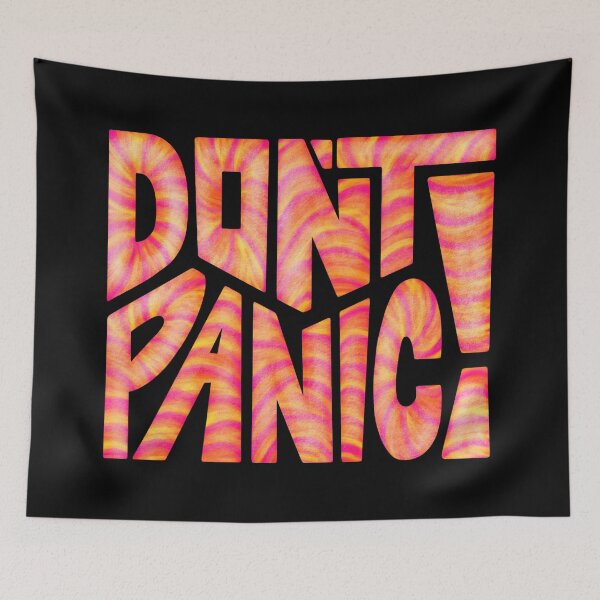Item preview, DON'T PANIC! Word Art designed and sold by Unhinged Heather.