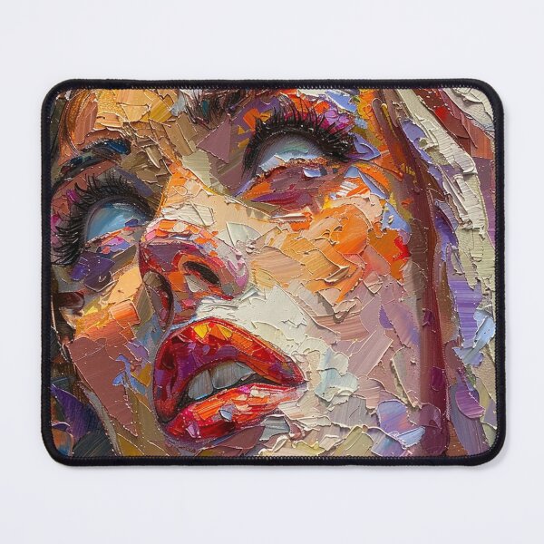 Item preview, Heavy Oil Pallet Painting on Canvas of Girl With No Eyes, Gothic Dark Art Print designed and sold by IzabellaBlue.