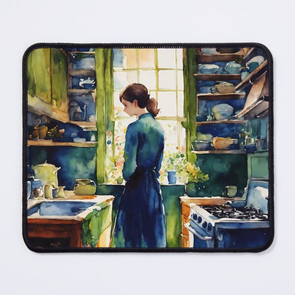Item preview, watercolor apartment blues designed and sold by soulfulpalette.