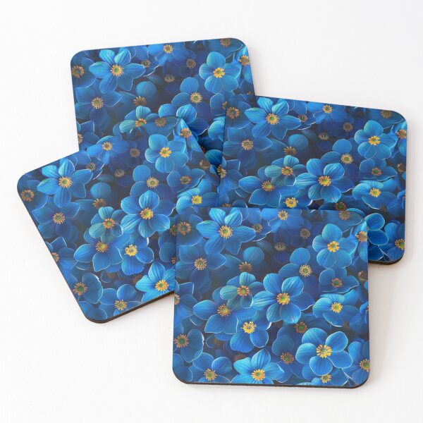 Item preview, Mesmerizing Myosotis: Forget-me-not flowers captivating pattern designed and sold by Margival.