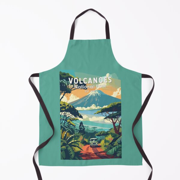 Item preview, Volcanoes National Park Rwanda Travel Art Vintage designed and sold by KrisSidDesigns.