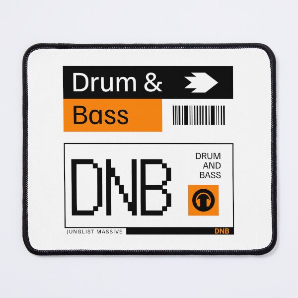 Artikelvorschau, DRUM AND BASS - DNB Ticket Steez (Schwarz/Orange) entworfen und verkauft von Discothreadz.