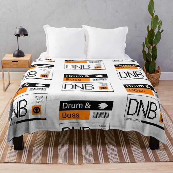 Item preview, DRUM AND BASS - DNB Ticket Steez (Black/Orange) designed and sold by Discothreadz.