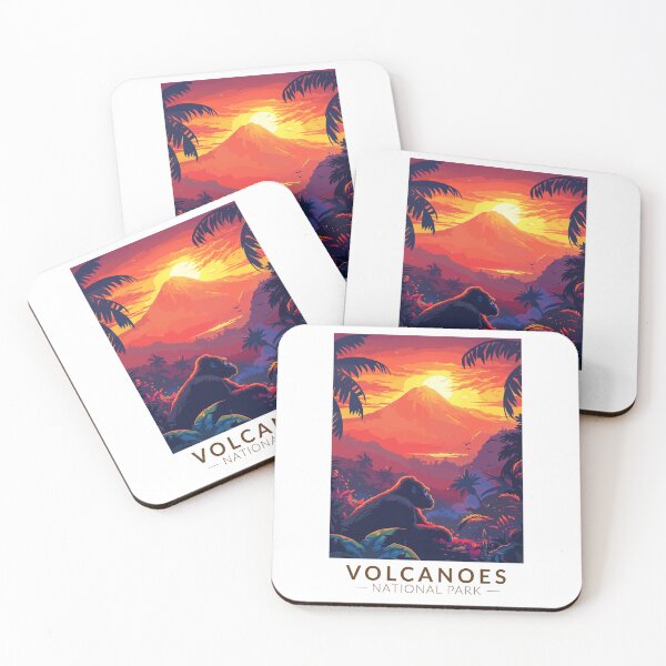 Item preview, Volcanoes National Park Rwanda Mountain Gorilla Travel Art Vintage designed and sold by KrisSidDesigns.