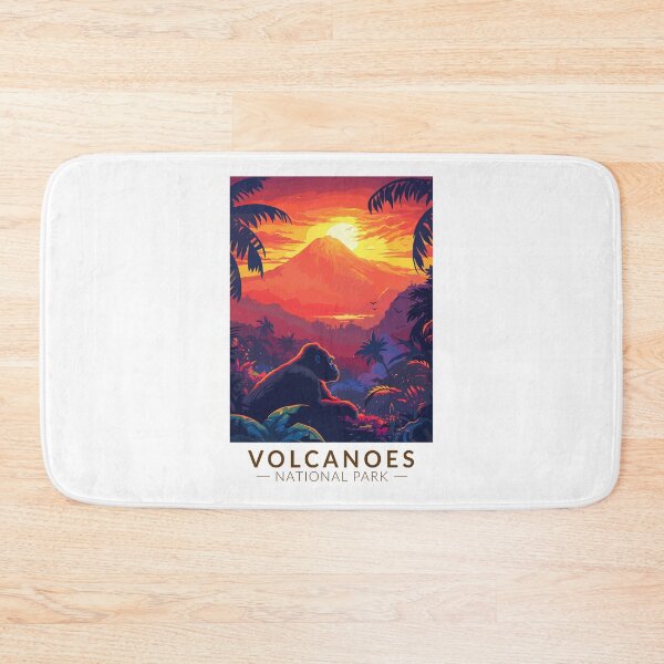 Item preview, Volcanoes National Park Rwanda Mountain Gorilla Travel Art Vintage designed and sold by KrisSidDesigns.
