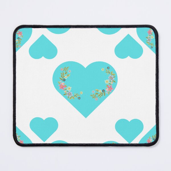 Item preview, Teal Hearts and Flowers Design designed and sold by LemonHorse.