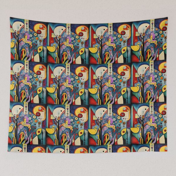 Item preview, Magic Unicorn in the starry sky. Abstraction. designed and sold by Natalia-Vlad.