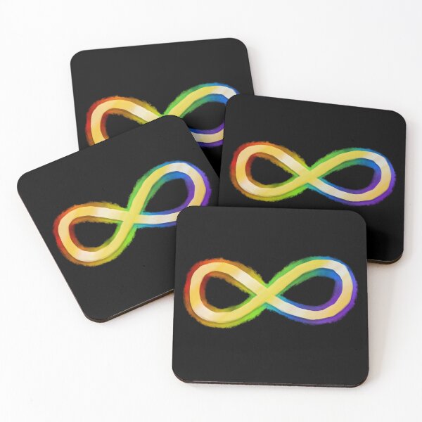 Item preview, Gold Rainbow Infinity - AuDHD/Neurodiversity designed and sold by JillPillDesign.