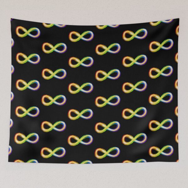 Item preview, Gold Rainbow Infinity - AuDHD/Neurodiversity designed and sold by JillPillDesign.