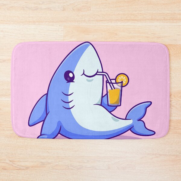 Item preview, "Shark Sipper: Cute Cartoon Vector Icon" designed and sold by hjian8219.
