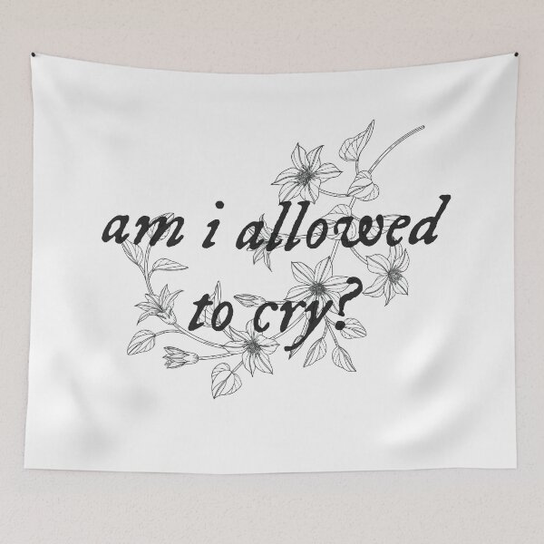 Item preview, am i allowed to cry? (folklore style) designed and sold by sarabye.