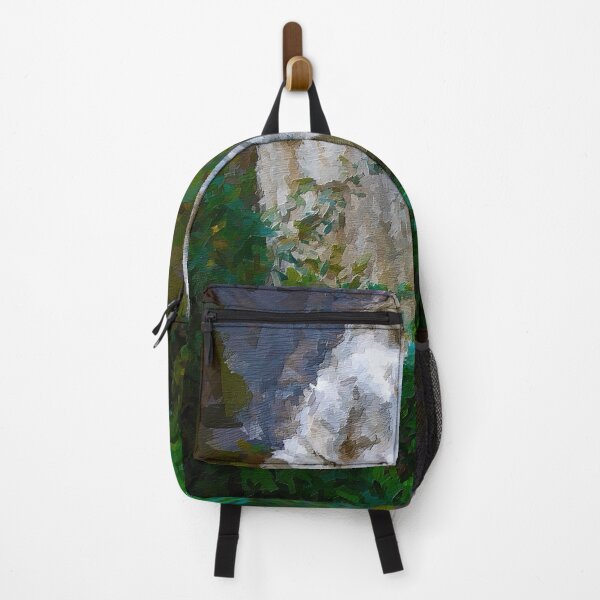 Item preview, Religious Statue in a Garden Oil Painting designed and sold by jrtwynam.