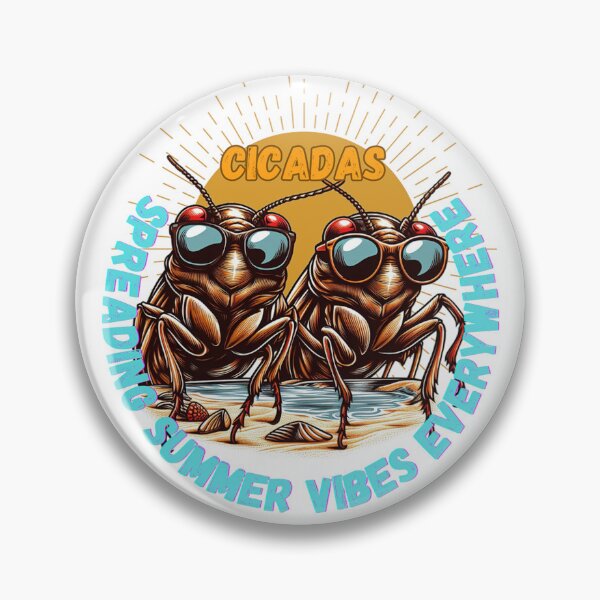 Item preview, Cicadas: spreading summer vibes everywhere designed and sold by DShirtRepublic.