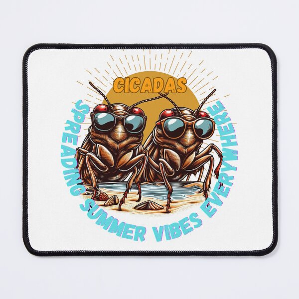 Item preview, Cicadas: spreading summer vibes everywhere designed and sold by DShirtRepublic.