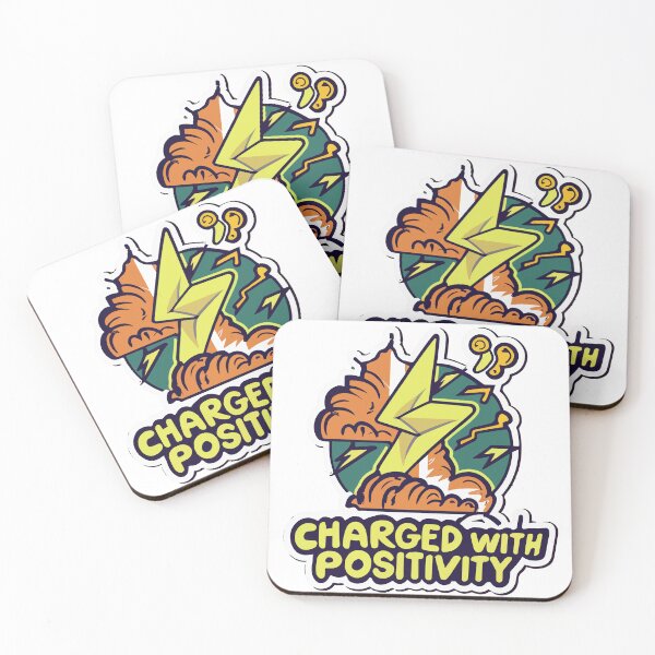 Item preview, Charged with Positivity - Bold Lightning Bolt Design designed and sold by NiftyWrx.