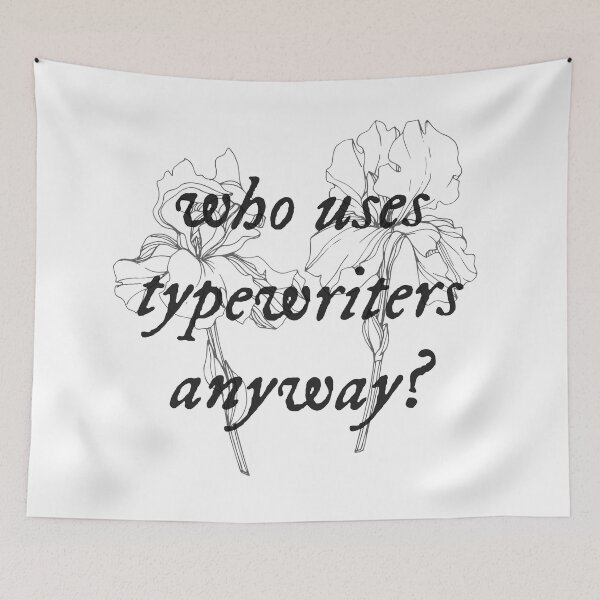 Item preview, who uses typewriters anyway? (folklore style) designed and sold by sarabye.