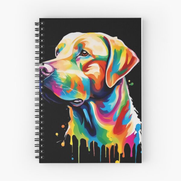 Item preview, Vibrant Rainbow Labrador Portrait Design For Dog Lovers designed and sold by kakarikihill.