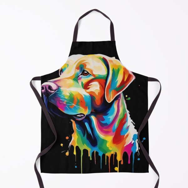 Item preview, Vibrant Rainbow Labrador Portrait Design For Dog Lovers designed and sold by kakarikihill.