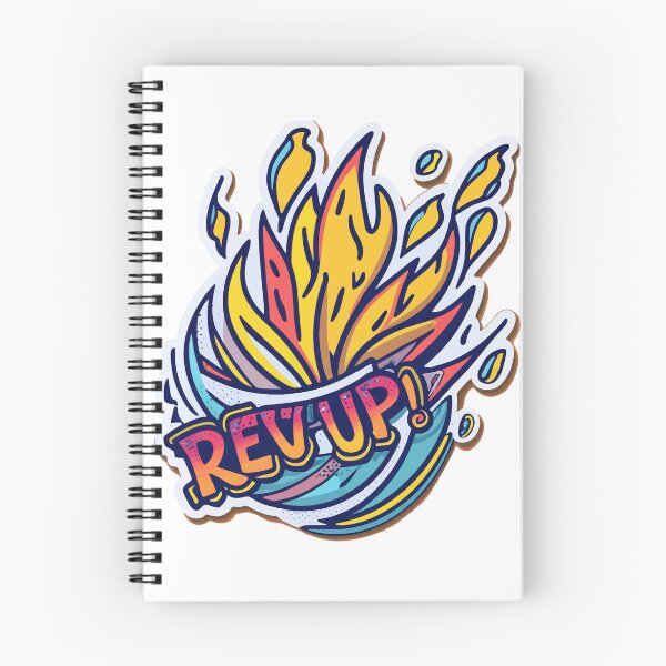 Item preview, Rev Up Fiery Wheel Pop Art designed and sold by NiftyWrx.