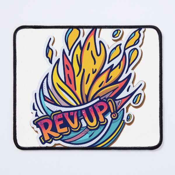 Item preview, Rev Up Fiery Wheel Pop Art designed and sold by NiftyWrx.
