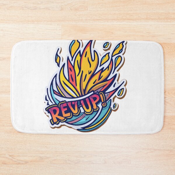 Item preview, Rev Up Fiery Wheel Pop Art designed and sold by NiftyWrx.