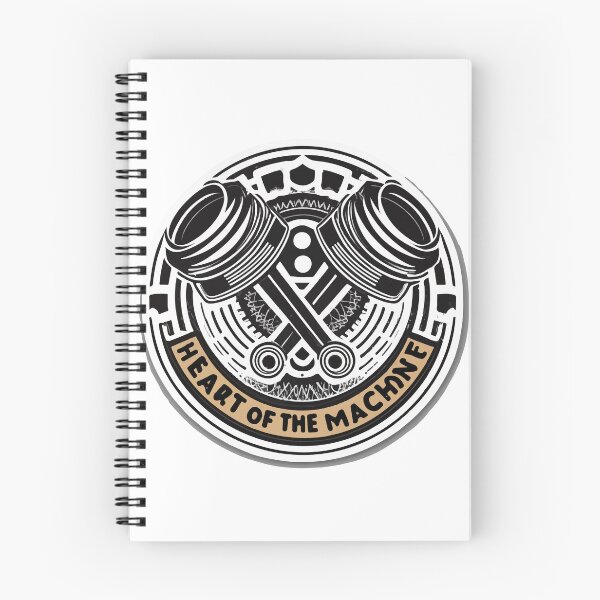 Item preview, Heart of the Machine - Pistons and Crankshaft Illustration designed and sold by NiftyWrx.