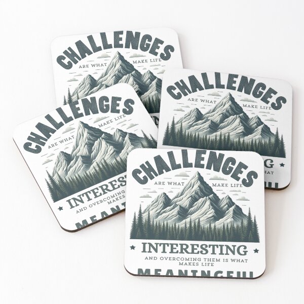 Item preview, Challenges are what make life interesting and overcoming them is what makes life meaningful designed and sold by DShirtRepublic.