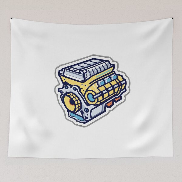 Item preview, Technical Engine Block Design designed and sold by NiftyWrx.