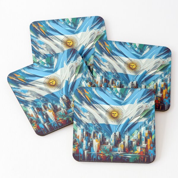 Item preview, Acrylic Look Argentinian Flag Design designed and sold by ssmg80.