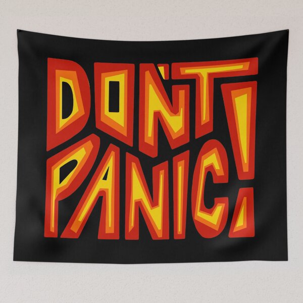 Item preview, DON'T PANIC! Word Art designed and sold by Unhinged Heather.
