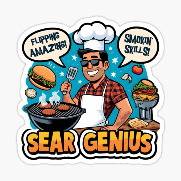 Item preview, Sear Genius Dad: A Father’s Day BBQ Feast! designed and sold by SportsT-Shirts.