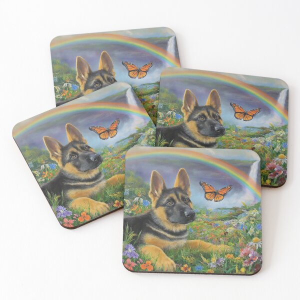 Item preview, German shepherd puppy with a butterfly. designed and sold by kyxur.