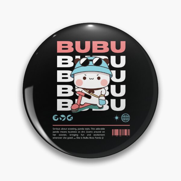 Item preview, BuBu Boss Panda on Scooter: Fun Design designed and sold by Pandety.