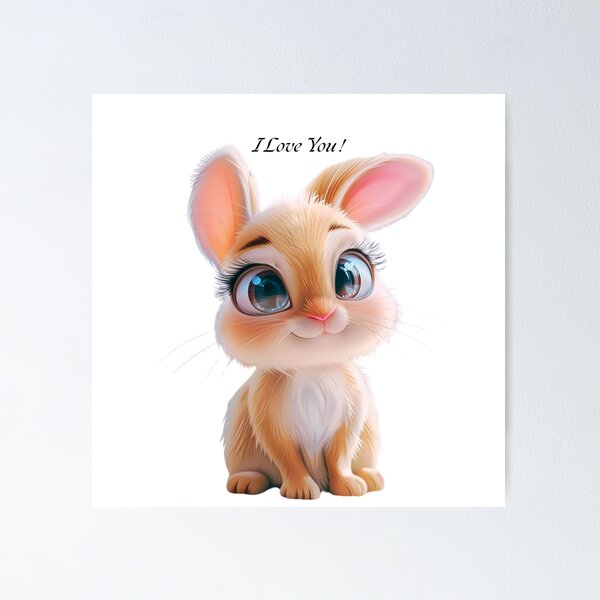 Item preview, I Love You, bunny  designed and sold by Lewis-mart.