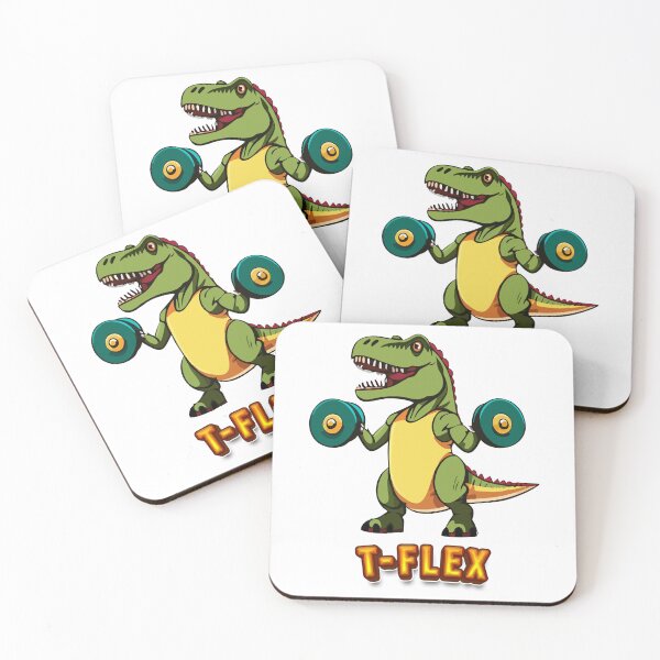 Item preview, T-Flex -  Tyrannosaurus Rex Lifting Weights designed and sold by thebigleebowski.