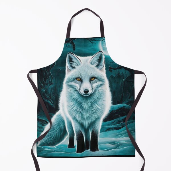 Item preview, Fox Portrait. arctic fox, white fox, snow fox, winter fox, fantasy fox, whimsical fox designed and sold by FoxVibes.