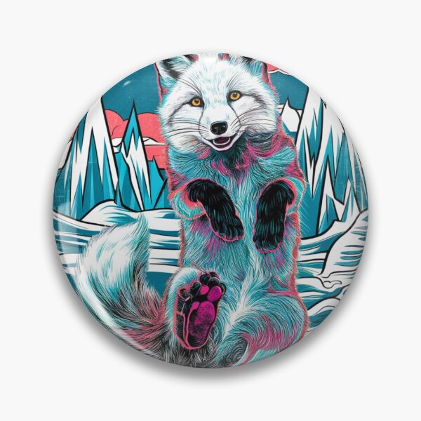Item preview, Fox Portrait. arctic fox, white fox, snow fox, winter fox, fantasy fox, whimsical fox designed and sold by FoxVibes.