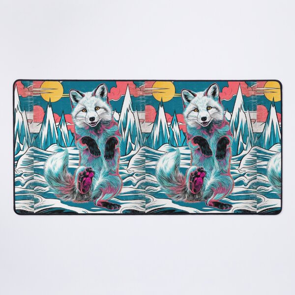 Item preview, Fox Portrait. arctic fox, white fox, snow fox, winter fox, fantasy fox, whimsical fox designed and sold by FoxVibes.